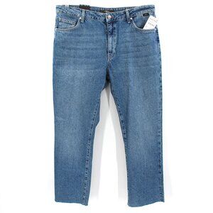 Mavi Viola High Rise Slim Straight Leg Vintage Organic Blue Jeans 32 NEW Denim